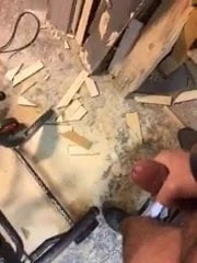 Wank at work