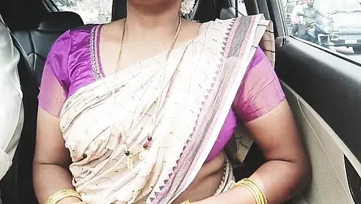 Telugu Stepmom and Stepson Car Sex Crezy Dirty Talks.