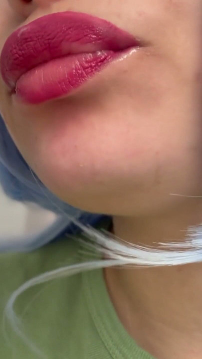 mouth and lips I eat and suck the ice cream | Clip 2