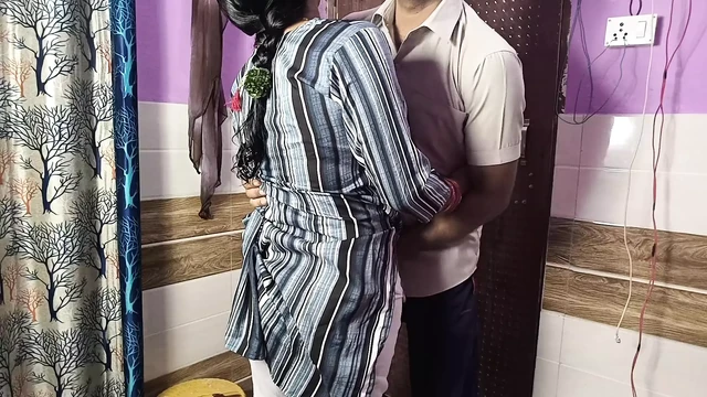Girlfriend invite his boyfriend in his bedroom and Suck the Cock then fuck her tite  pussy.