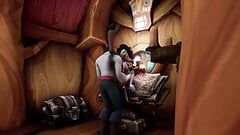 Een Draenei-heks langs achteren neuken - Warcraft pornoparodie korte clip