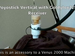 Poyostick verticale masturbatiehouder met Venus 2000
