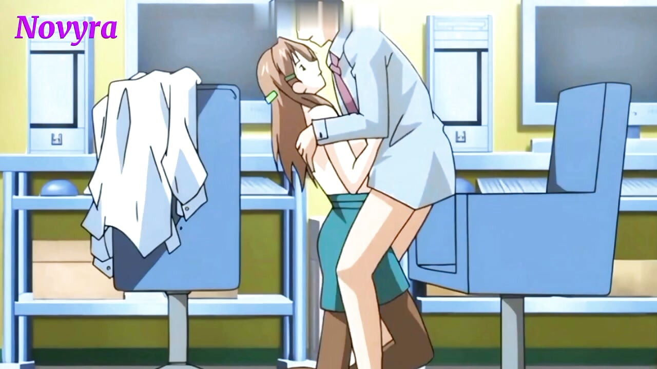 Office boss FK his office new employee