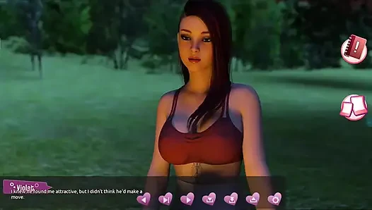 Membantu cewek-cewek hot #4 - johanne bangun diikat di pohon dan sebagainya... Sepong kontol cowok itu... Belle dan Stacy saling bermain.