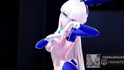 MMD R18 Asuma Toki AGASSY секс-танец публичный 3D, хентай хочет секс-трах жесткого дилдо неверной жены