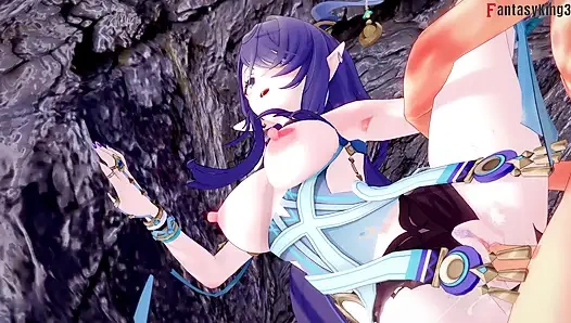 Lauma ateşli seksi seks - Genshin Impact