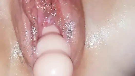 Hot wet pussy games with the piglet, horny milf, sub