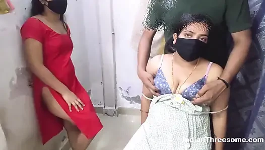 Real Indian Threesome with Desi MILF and Cute 18 Year Old Teen