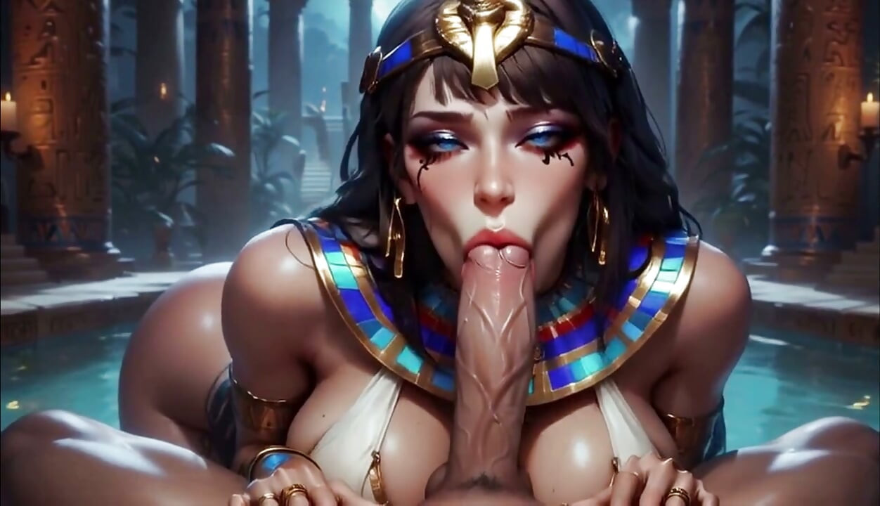 Cleopatra fucked by an Egyptian God