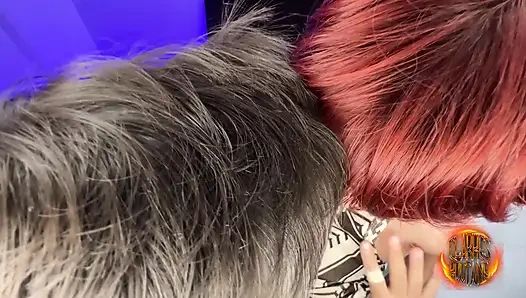 Minyon Santos dykes'i anal sürtüklere dönüştürüyor fragman