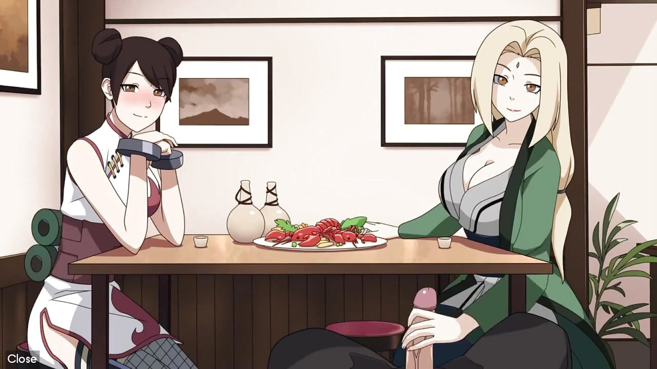 นารูโตะ - เทรนเนอร์ Kunoichi - ตอน 19 - ชักว่าวตูดใต้โต๊ะโดย Loveskysanx