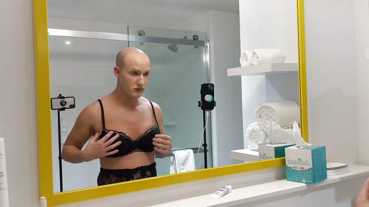 Crossdressing makeover-transformasjon