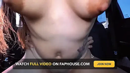 I Suck His Cock and Have Sex with My Boyfriend's Best Friend in the Car He Breaks My Ass