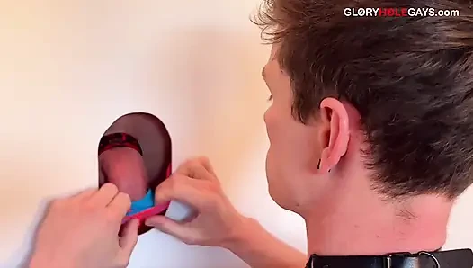 Uncensored & Balls Deep - Gym Bro Barebacks Slim Twink at the Gloryhole