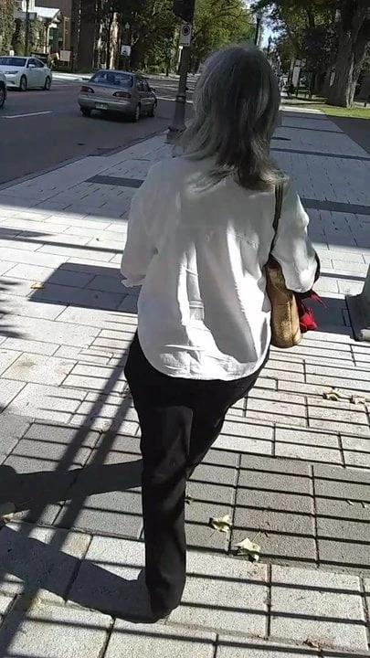 Wife's Clothed Fat Ass at Work