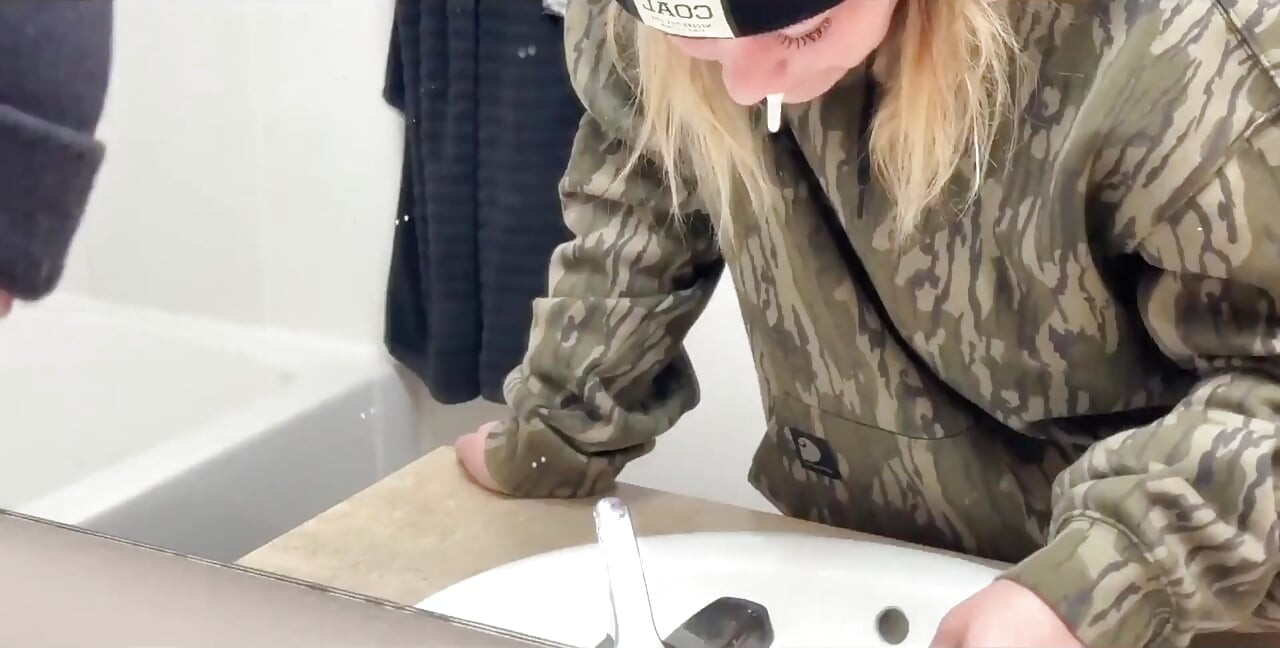 Tasting My Ass and Pussy After a Long Day Hunting