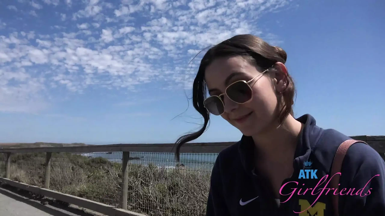 Exploring the beach on this date with Serena Hill, blowjob, and fucking her deep in public.