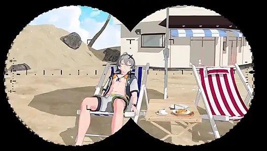 Zenless Zone Zero - Vivian’s Secret Beach Sex with Wise Seductive Moans - 3D NSFW Animation
