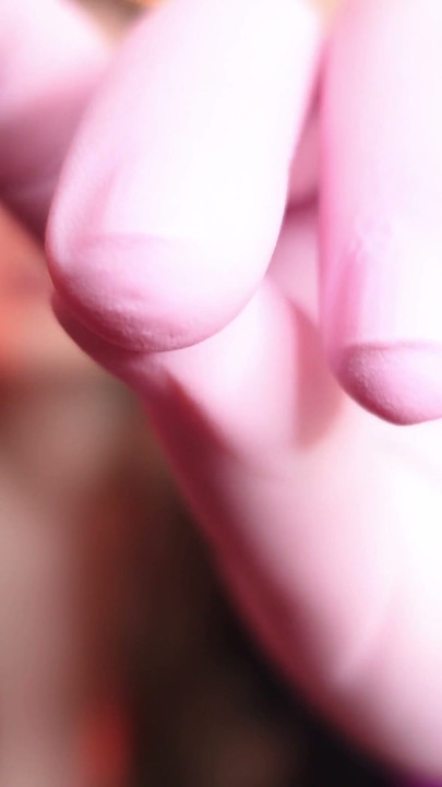 ASMR very soft JOI masturbation for good you! wearing medical gloves, with snaps. Arya Grander. | Clip 1