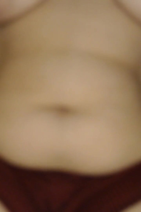 Squeezing Jiggling My Chubby Belly