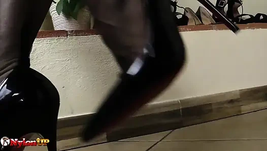 Sexy Teacher Dea Satin Orders You to Suck Her Strap-on Dildo Deep and Long