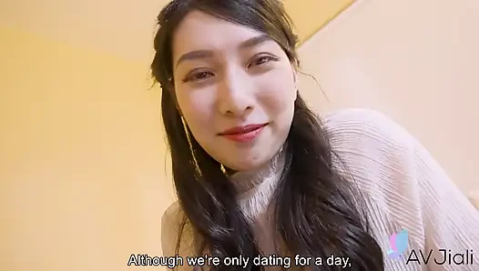 POV Date with Smoking Hot Brunette Babe, Jiaxin