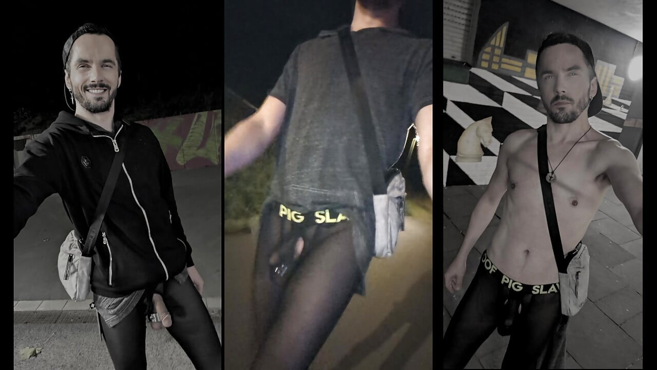 הליכה בעיר בטייטס שקופים (Bulge Meggings)