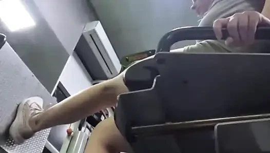 Jucielussie training in the gym