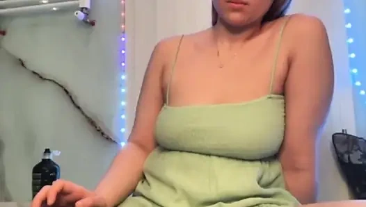 Jucielussie fingering tight pink pussy