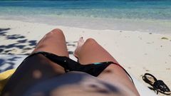 Pov - Nóng gầy tuổi teen thủ dâm trên những bãi biển