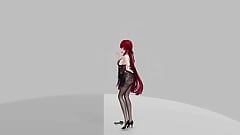 Honkai Impact Raiden Mei - I'm So Hot Strip Show Hentai Mmd 3d Red Hair Color Edit Smixix