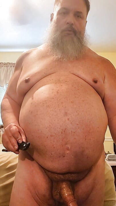 Stepdaddy Bear Gets Verbal and Cums