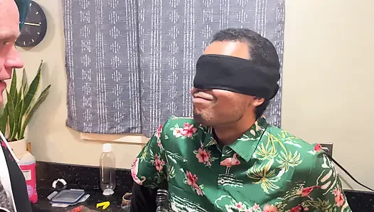 Feeling around in the dark - Blindfolded lovers meet for the first time - Cliff Media Productions