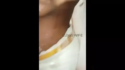 Saree Wet in Shower Video Call to Ex-lover