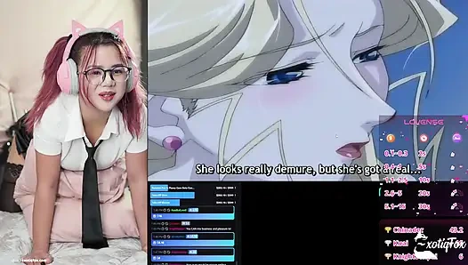 I Get So Turned On Watching Classic Hentai Lingeries That I Moan While My Fuck Machine Pounds Me