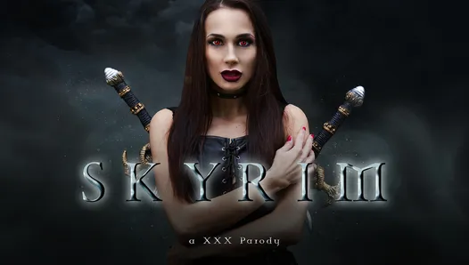 Skyrim xxxのパロディで悪魔のような吸血鬼ニコール・ラブをファック