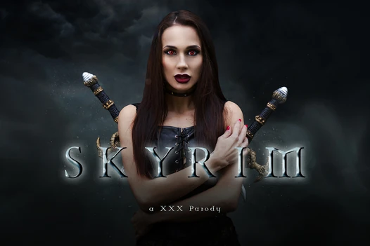 Skyrim xxxのパロディで悪魔のような吸血鬼ニコール・ラブをファック