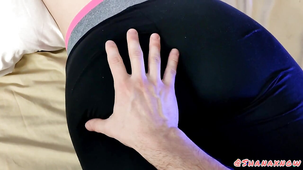 Leggings Ass Grabbing Cum on Thong Cucky