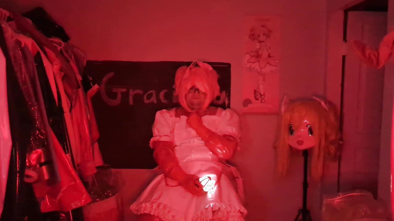 PVC odijelo Čarobna djevojka Madoka slojevita i svezana