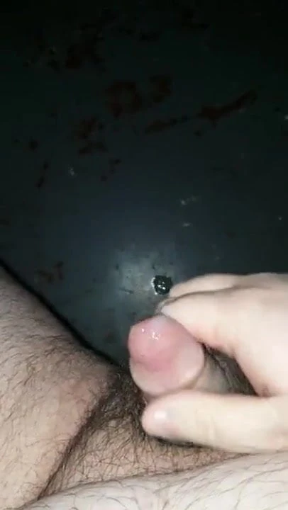 Cumshot at the adult shop