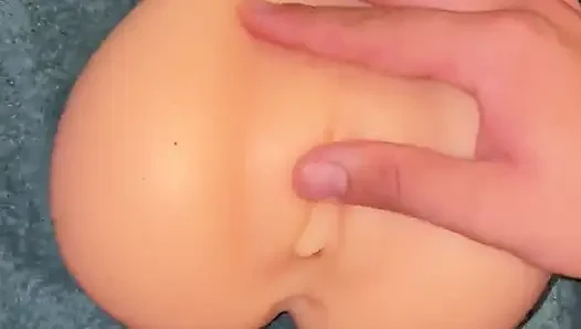 Creampie my uncle's pocket pussy in the pussy