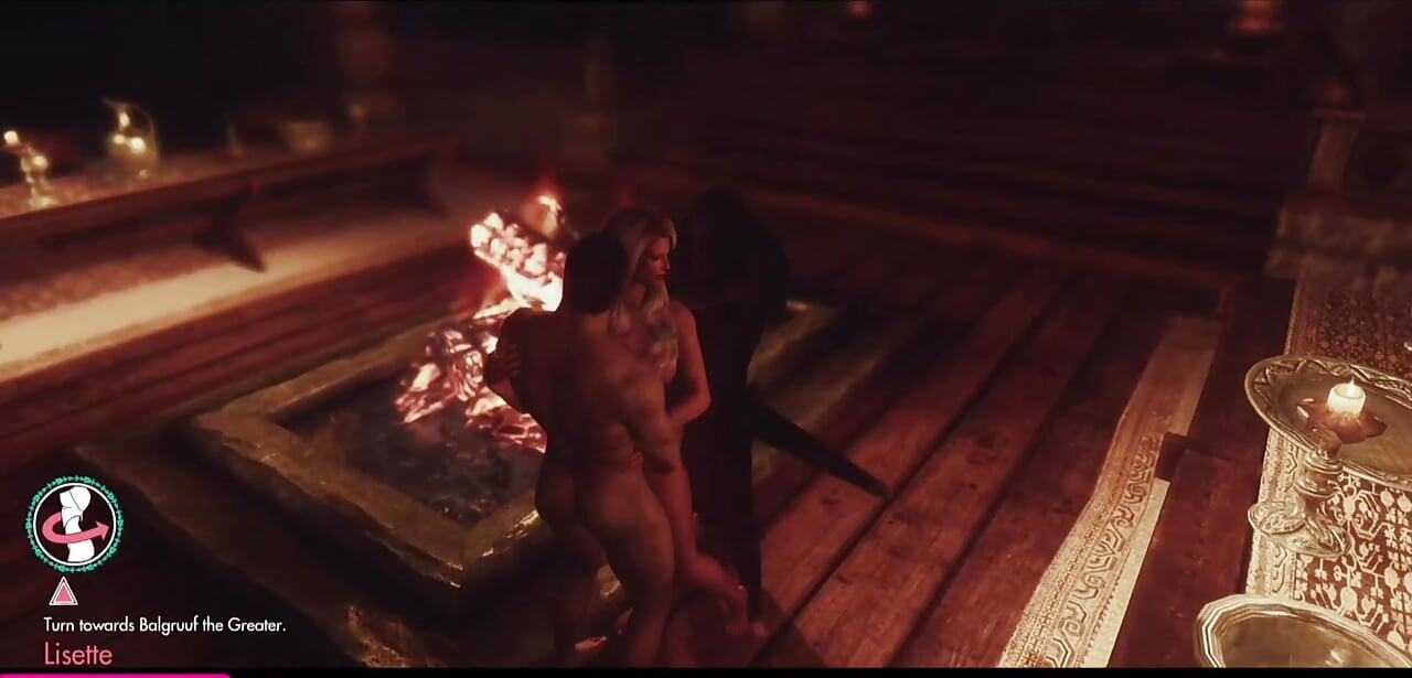 Skyrim OSEX 3some  Wizard Sex