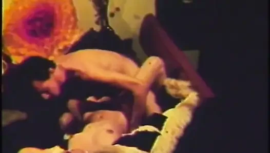 Sexy young girl in a vintage hard sex scene