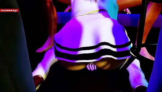 Schönheit mit dickem hintern Verführung in 3D - 3D animation hentai