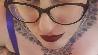 BBW Big Tits, pierced nipples, Titwank