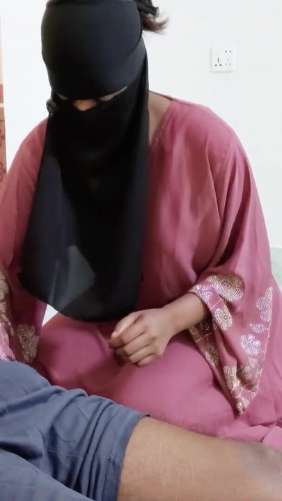Desi Hijabi aunty's sex secret behind close doors Part-one with bangla voice | Clip 1