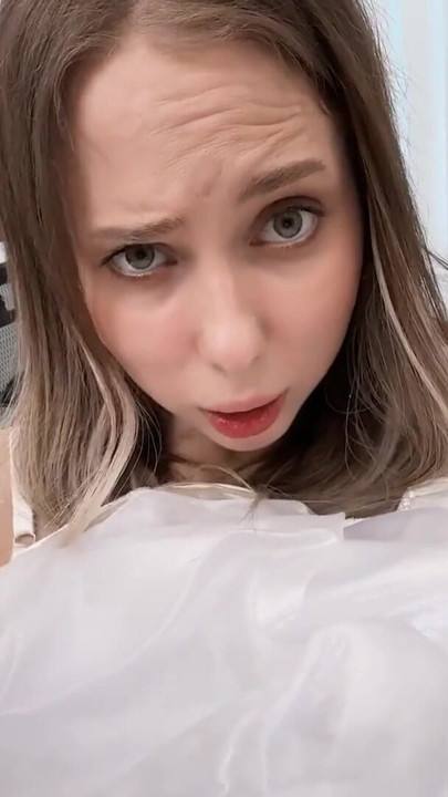 VIP4K. She wanted to sell her Wedding dress, but he wants to Fuck her | Clip 2