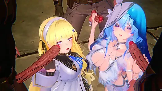 Wuthering Waves - Phoebe and Shorekeeper Hardcore Sex - 3D Hentai Animation