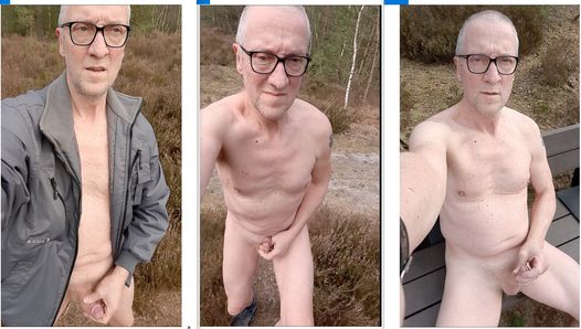 13MIN NAKED EXHIBITIONIST PUBLIC OUTDOOR WOODS JERKING WITH CUMSHOT