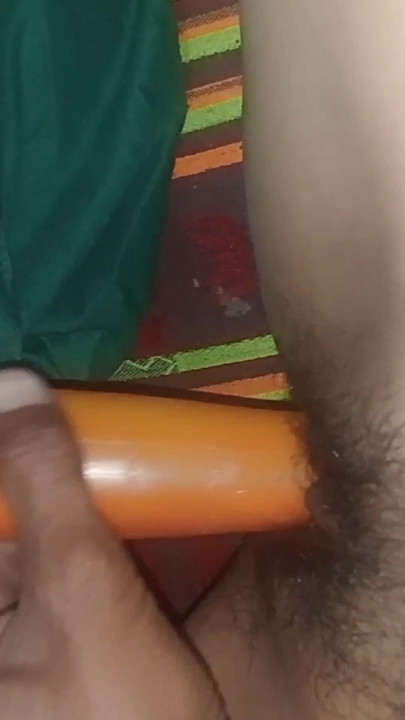 Desi village girl try things inside holes | Clip 1